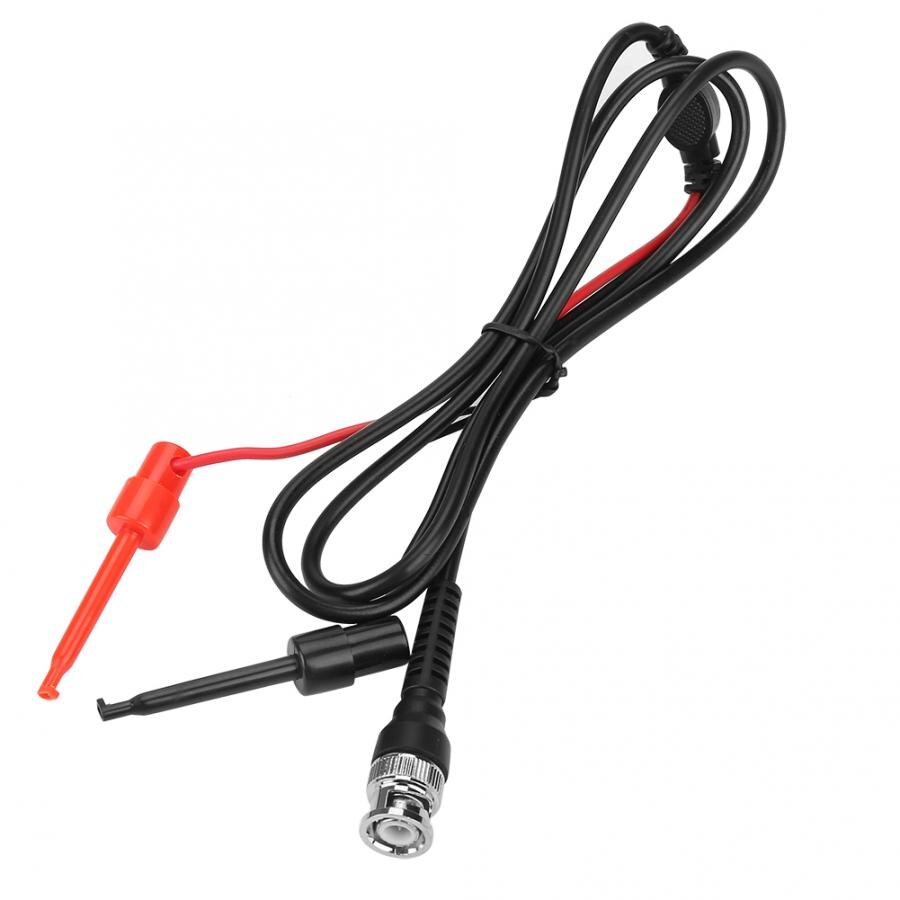 2Pcs BNC to Dual Testing Hook Probe Oscilloscope Machine Test Lead Coaxial Cables Coax Cable