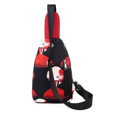 Borsa a tracolla stampata nuova moda donna marsupio 2022 borsa a tracolla borsa in nylon impermeabile borsa a tracolla nerka pochete