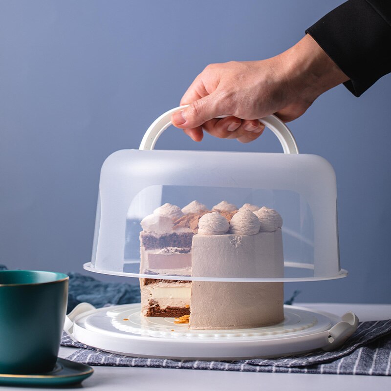 Przezroczyste przenośne pudełko ciasto plastikowe opakowanie na ciasto weselne przezroczyste pudełka muffinka Dom uchwyt sprawy świeżo utrzymujące schowek