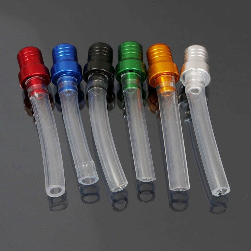 Motorcykel gas tanklock ventil avluftningsslang slang för atv grop smuts cykel tank cykel bränsle bensin tank lock avluftningsrör slang