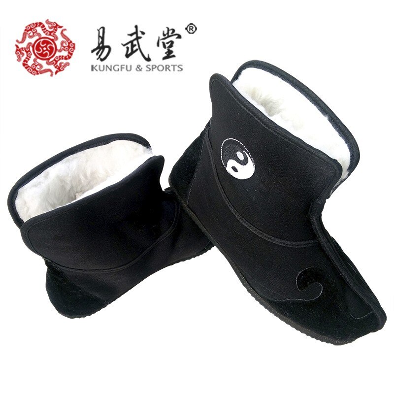 Tai chi-schoenen, chinese vechtsportschoenen, winterschoenen van katoen, antislip kungfu-schoenen en wu shu-schoenen