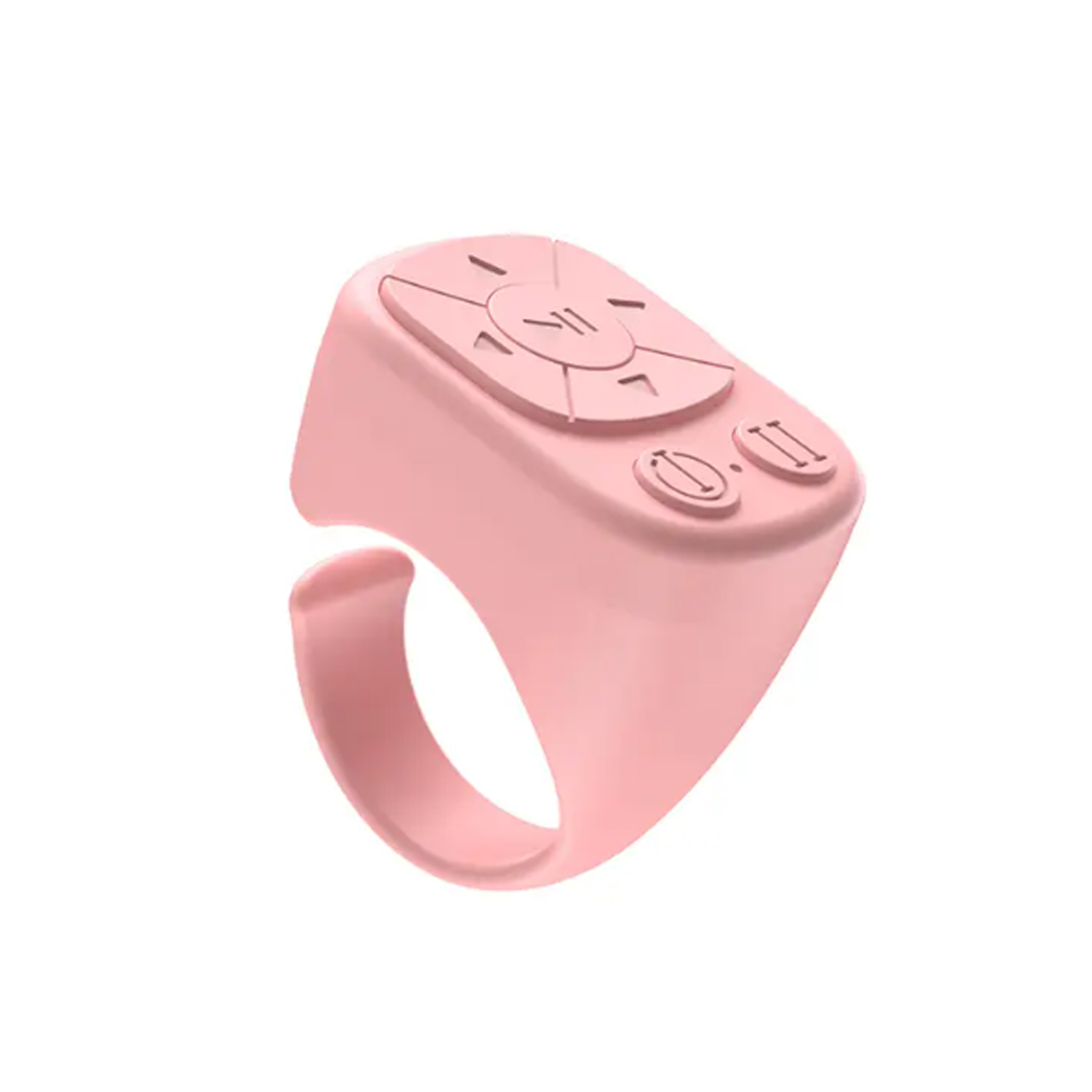 Il telecomando è adatto per iPhone iPad Bluetooth Rullo ad anello girevole della pagina Entrambe le funzioni di telecomando della fotocamera compatibili: Rosa