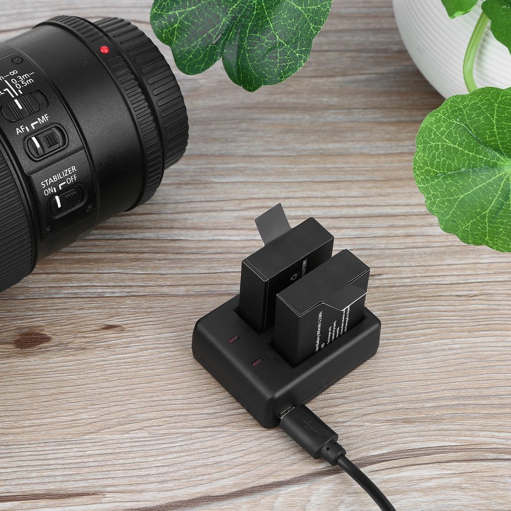 3.7V 900mAh camera USB Dual Charger With 2pcs Batteries For SJ4000/SJ5000/SJ6000/SJ5000+/SJ4000+/SJ5000X.M10/M10+ Accessories