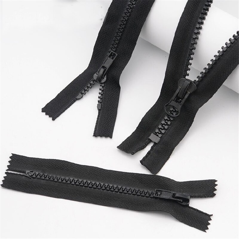 Ritsen voor naaien DIY materialen NO.1 5 en 8 hars grove tanden gesloten zwarte rits down kleding pocket rits voor kledingstuk FC152