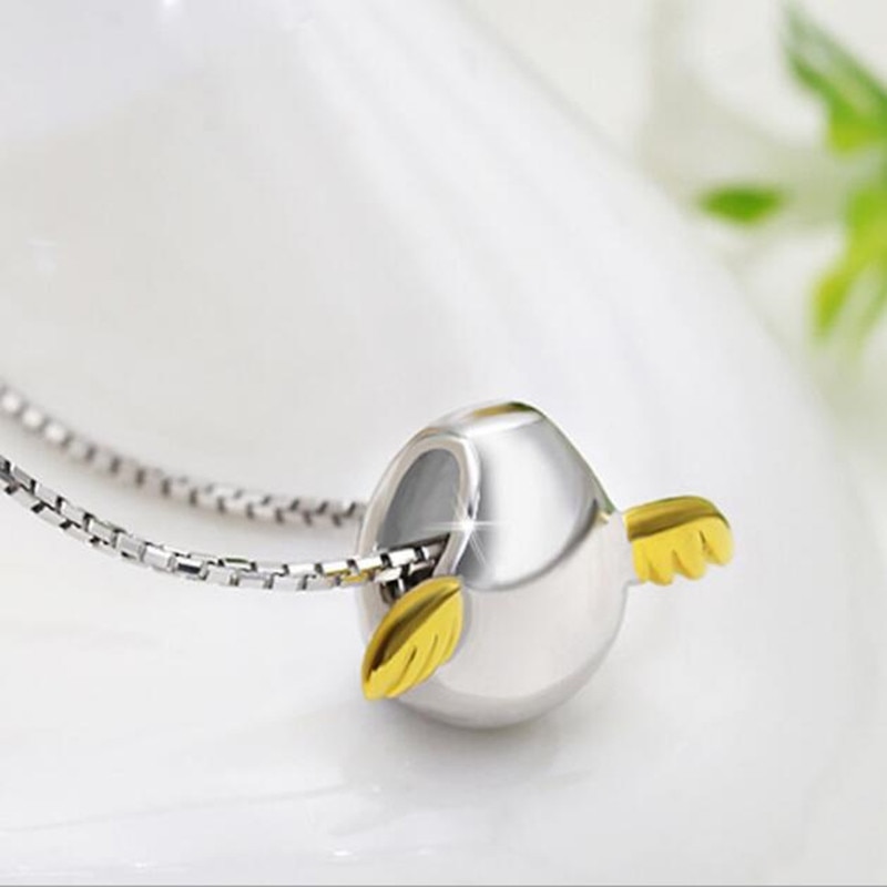 Carino Angelo Uovo Pendente Della Collana Monili di Cerimonia Nuziale delle Donne Eleganti Regali Creativi Regali Del Partito di Modo Catena Della Clavicola