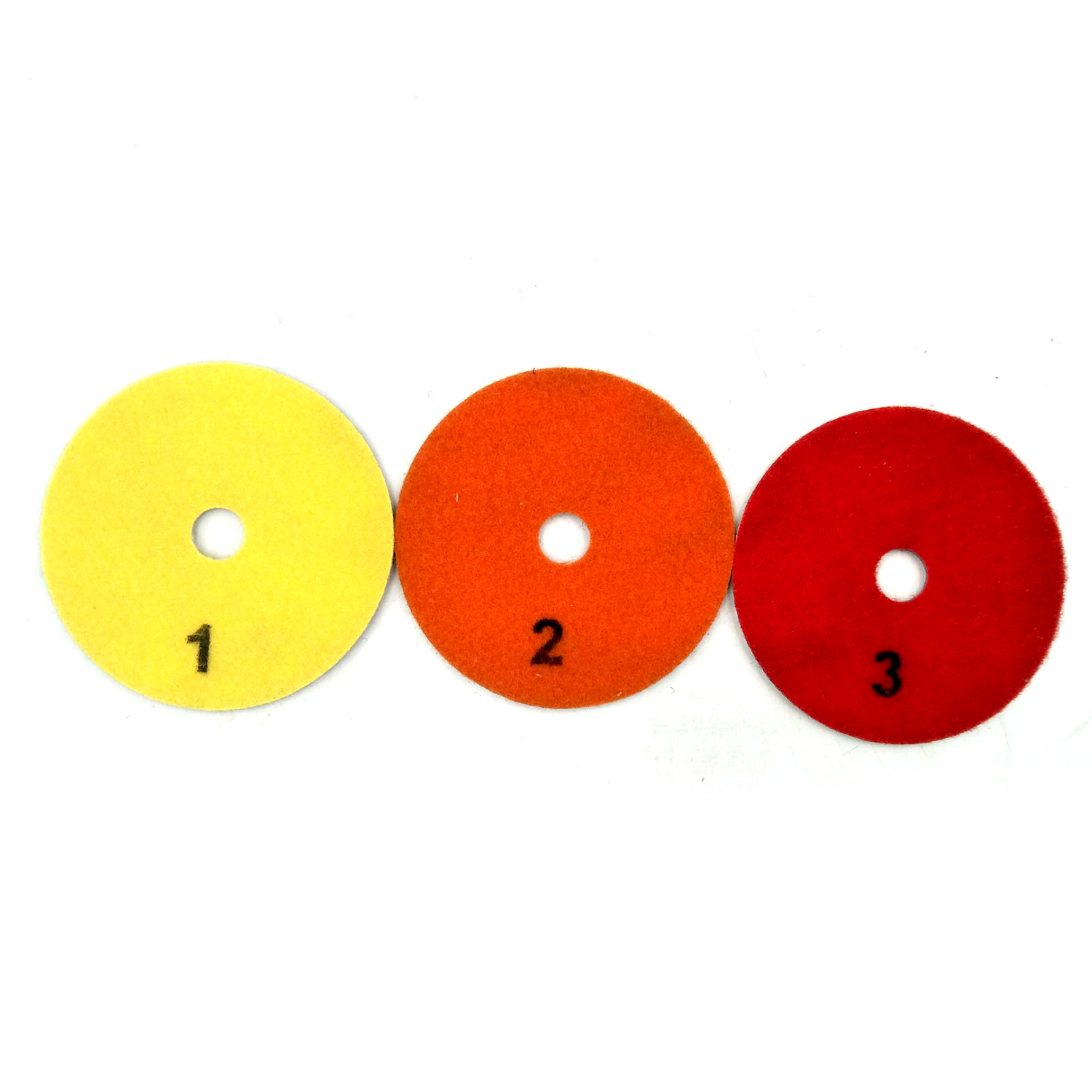 3PCS/Set 4 Inch 100mm Dry/wet Diamond 3 Step Polishing Pads Diamond Granite Polishing Tool Marble Concrete Grinding