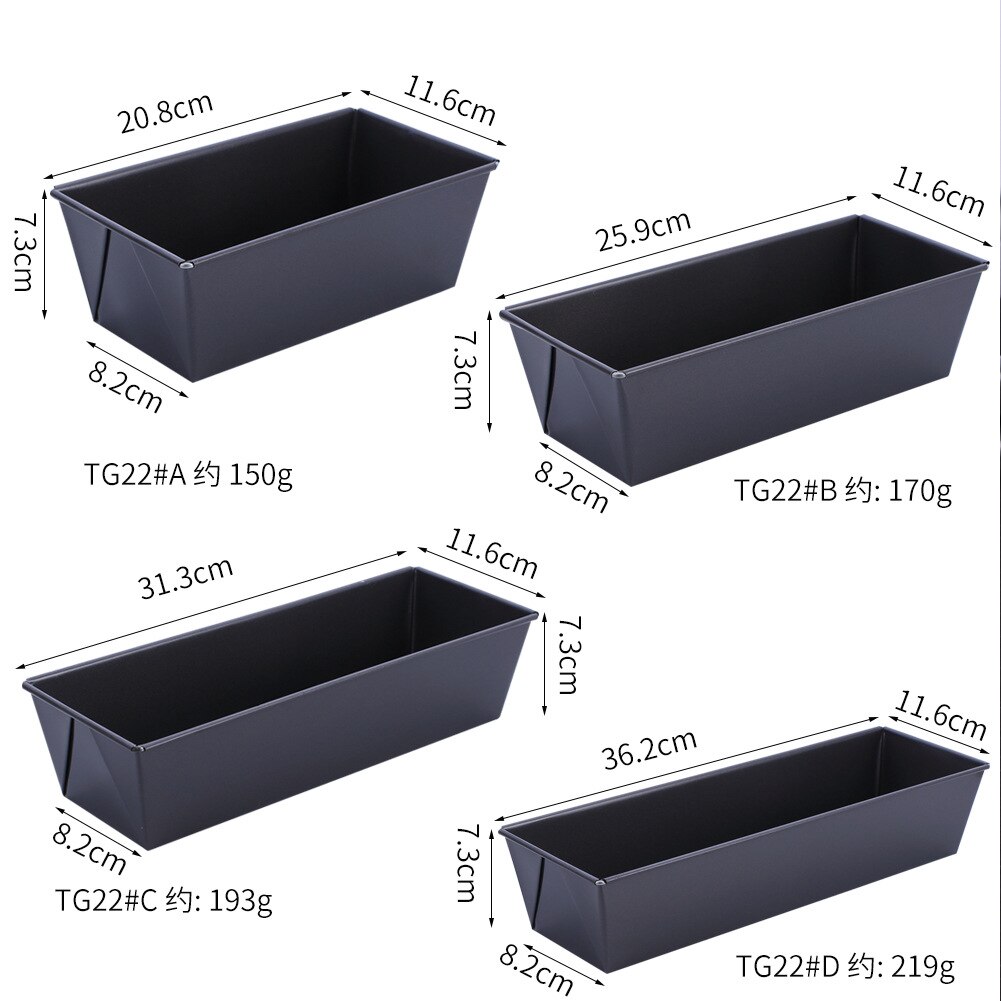 Lade Bakvorm Rechthoekige Toast Non-stick Brood Carbon Stalen Bakken