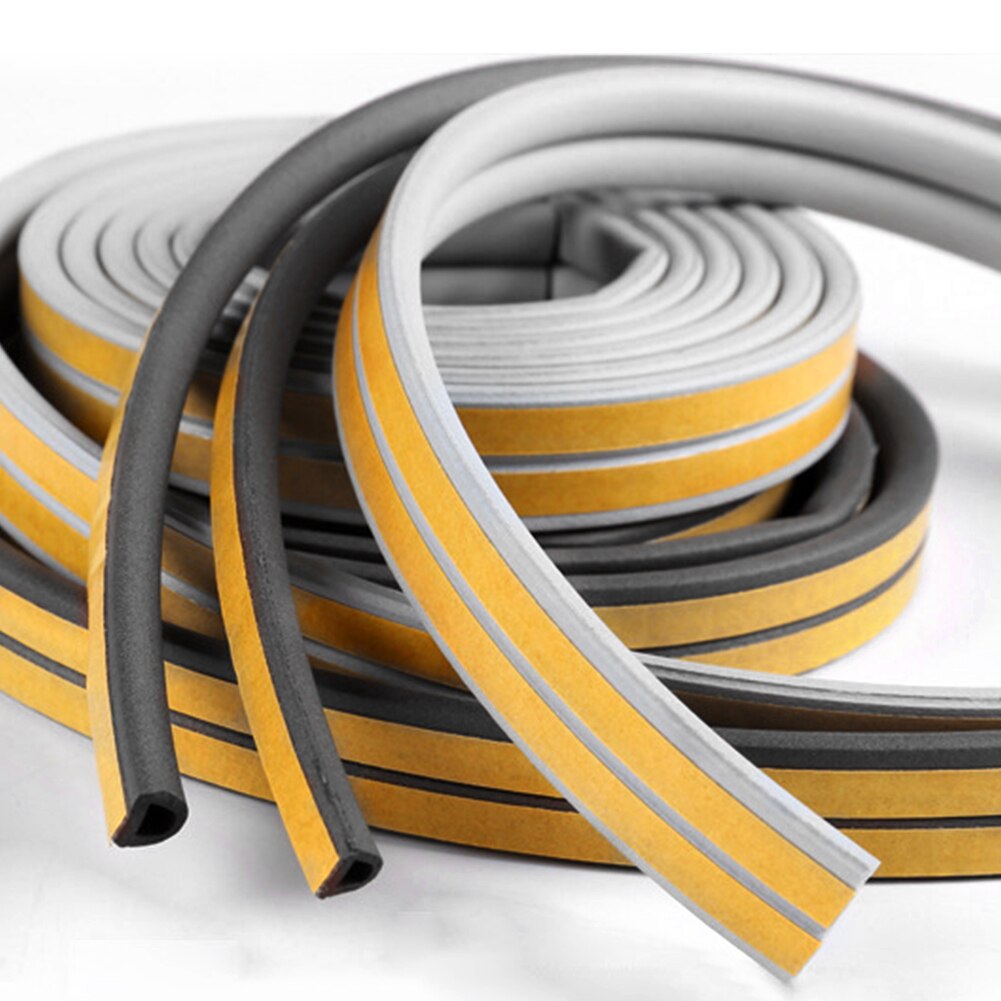 Sound Insulation Strip Foam Sticky Self-adhesive Sealing Anti-Collision Rubber Seal Draught Excluder Tape Door Window