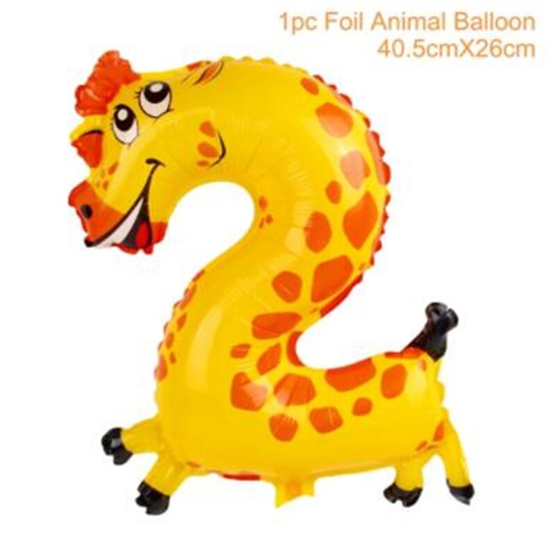 Djur ballonger djungel safari fest ballonger djungel fest dekorationer folie djur ballong födelsedagsfest dekor barn tecknad hatt: 3