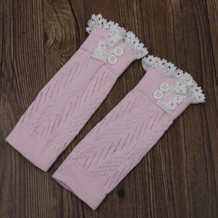 1 paire doux hiver enfants filles bébé à la tricoté dentelle jambières nourrissons bambins guêtres manchettes chaussettes genou haut