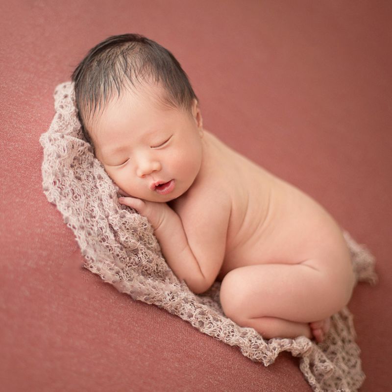 Baby Kids Knit Wrap Cloth Newborn Photography Props Swaddle Photo Background Accessories