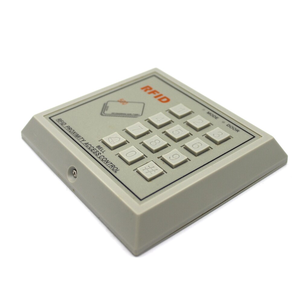 125Khz RFID Keypad Access Control System Device Machine RFID Card Reader Door Lock System 500 users gray