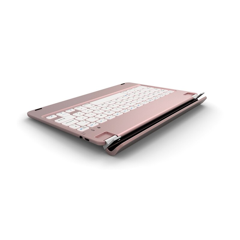 Składana bezprzewodowa obudowa klawiatury Bluetooth dla iPad Air 2 Pro 9. 7 odwróć klawiatura do ipada Air 1 Stand klawiatura do ipada 2018 9.7 cala: pink