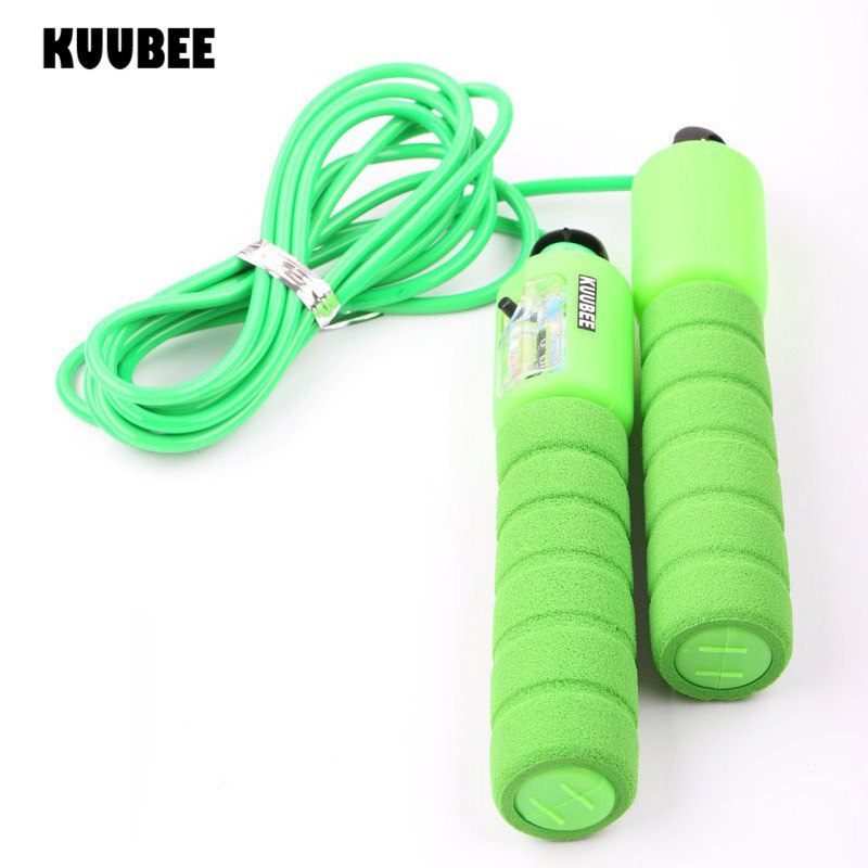 Jump Skip Ropes Sports Fitness Crossfit Adjustable Fast Speed Counting Jump Skipping Rope: Green