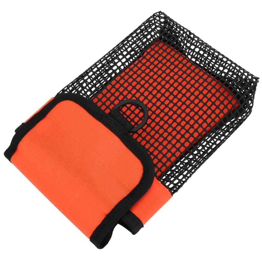 Scuba Diving Gear Bag Lightweight Diving Mesh Bag Underwater Snorkeling Safety Marker Buoy Storage Carrying Case with buckle