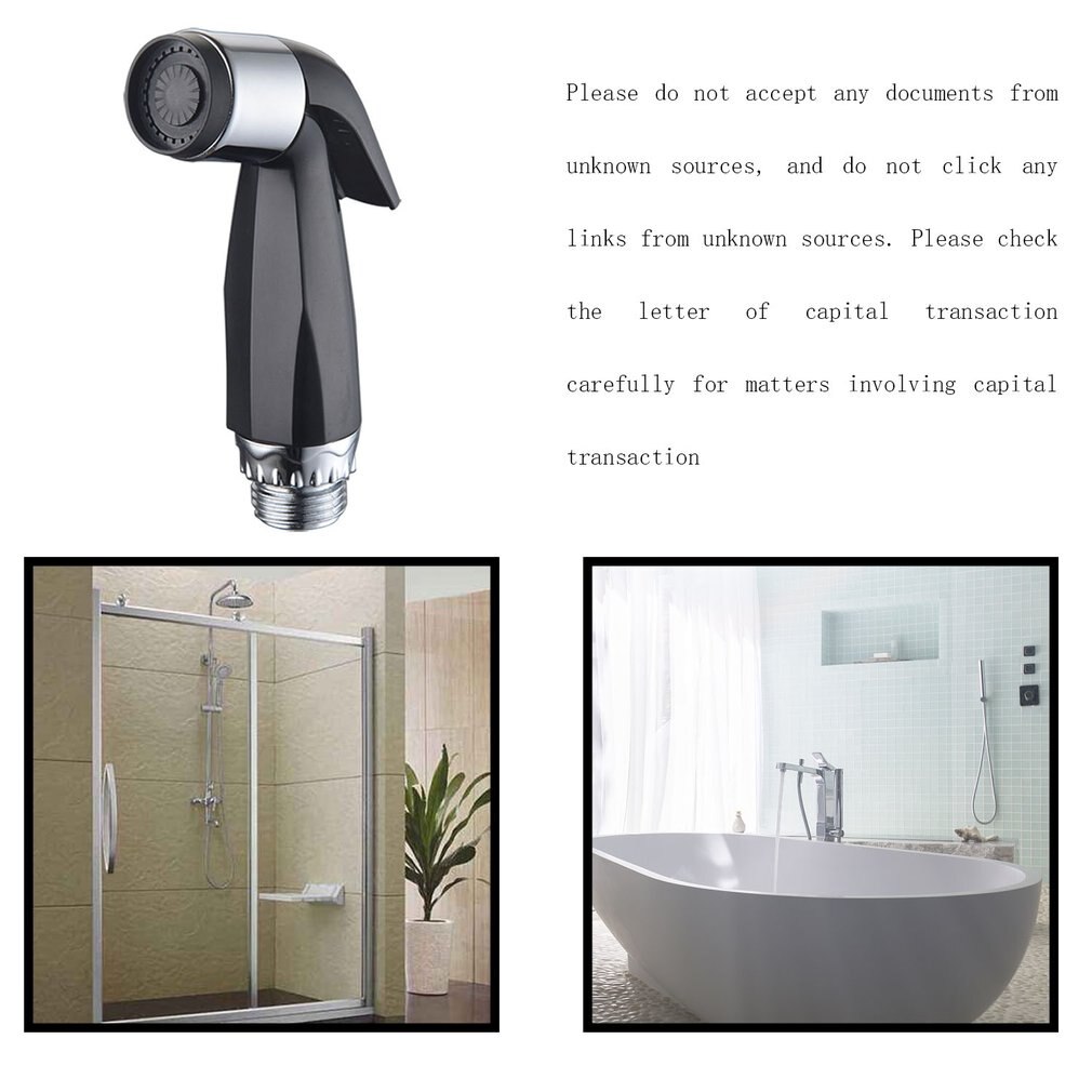 Abs håndholdt lille sprøjtepistol personlig håndholdt brusehoved douche toilet bidet spray badeværelse blomst sprinkler kropsrens