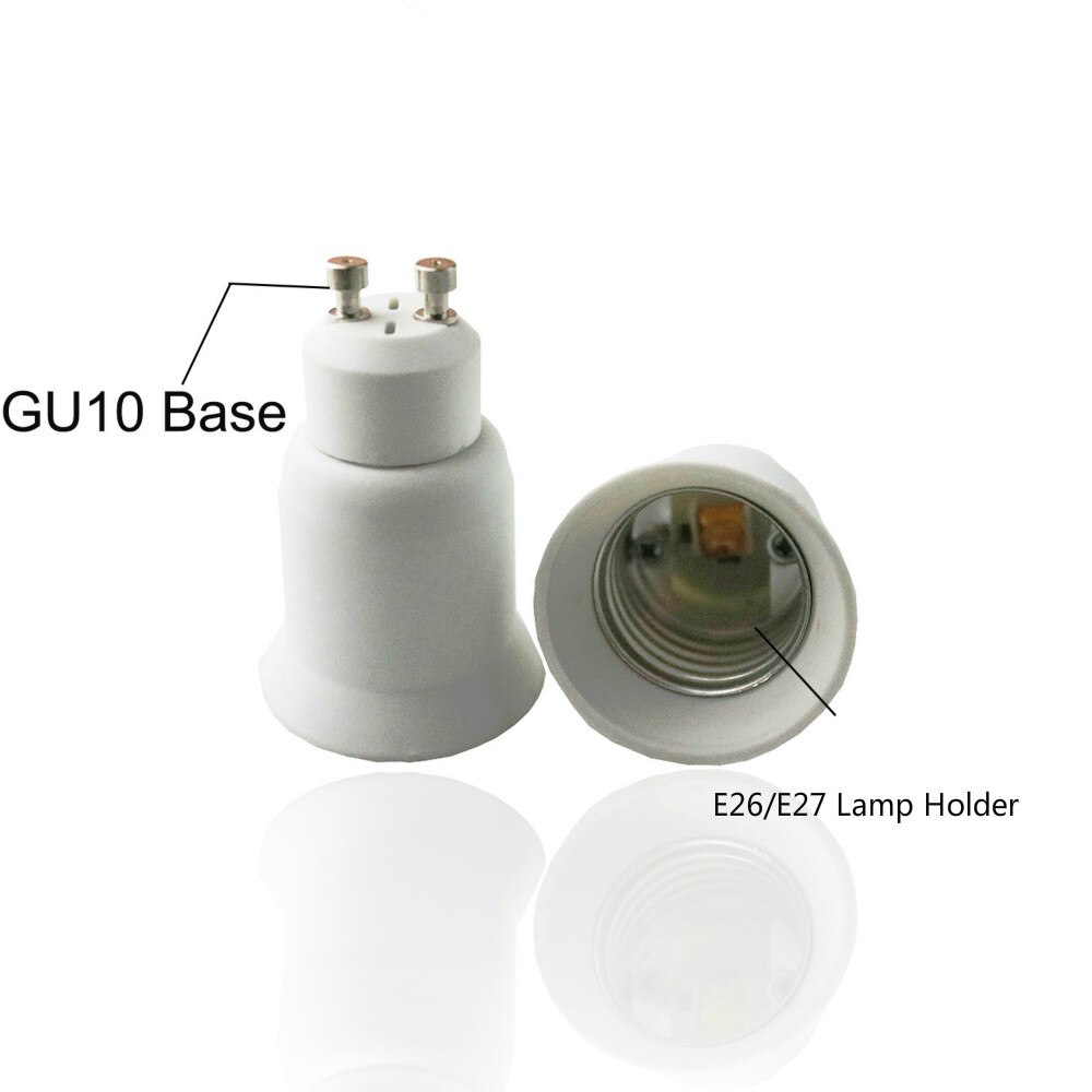 GU10 Om E27 Lamphouder Adapter Pbt Behuizing Gu10 2Pin Standaard Edison Schroef Lamp Licht Socket Converter
