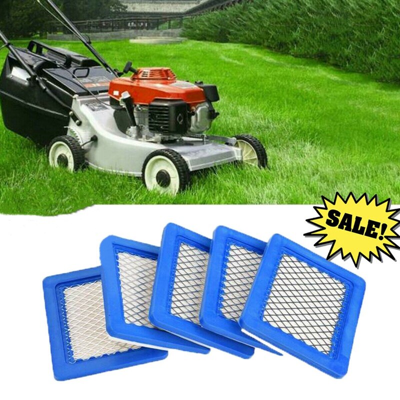 Filtres à Air pour tondeuse à gazon, 5 pièces, pour Briggs & Stratton 491588 491588S 399959
