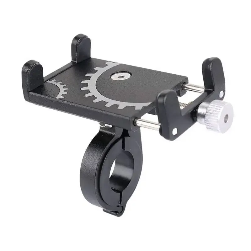 Fahrrad Telefon Halter Halterung Universal Mobile Handy GPS Metall Reiten MTB Motorrad Ständer Halterung Bike Moto Lenker Antislip Clip: Black