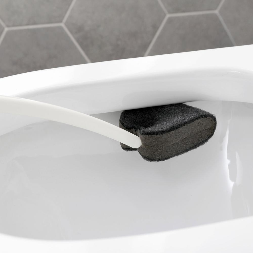 Lange Handvat Wc Borstel met Magic Spons Badkamer Wc Hoek Borstel Badkamer Accessoires Huishoudelijke Schoonmaken Tool