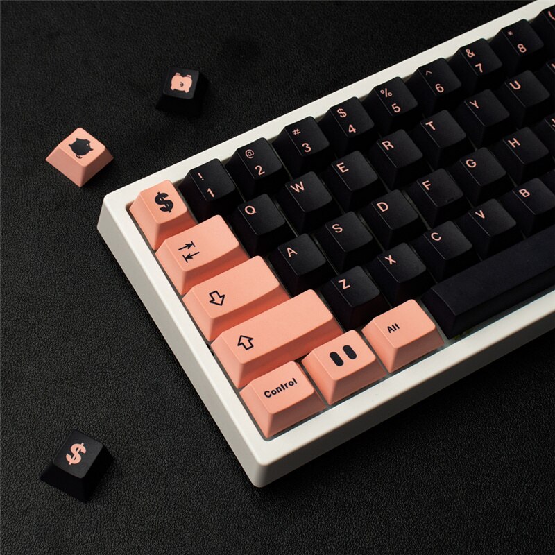 137- key gmk truffle pig keycaps cherry profile dye sublimation for mx switches with 2u 1,75 u shift  gk61 gk64 980