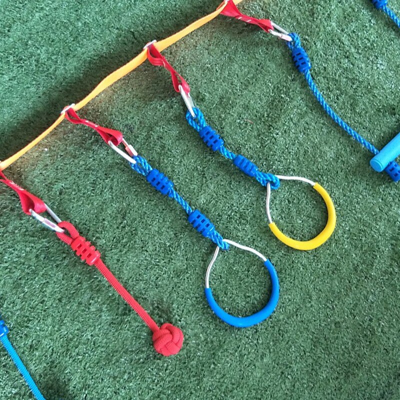 Colorful Ninja Rings Gymnastic Rings Swing Bar Rin... – Grandado