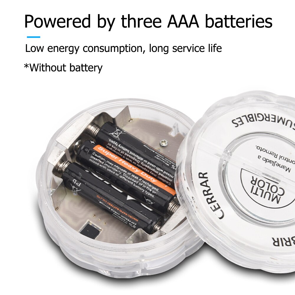 10/13 Led Remote Controlled Submersible RGB Light Pond Battery Operated Underwater Night Lamp Outdoor Garden Party Decoration