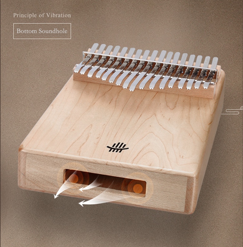 17 21 Key Kalimba Wooden Figure Keyboard Thumb Piano Musical Instruments Chamfer Calimba Mini Kalimbas Accessories