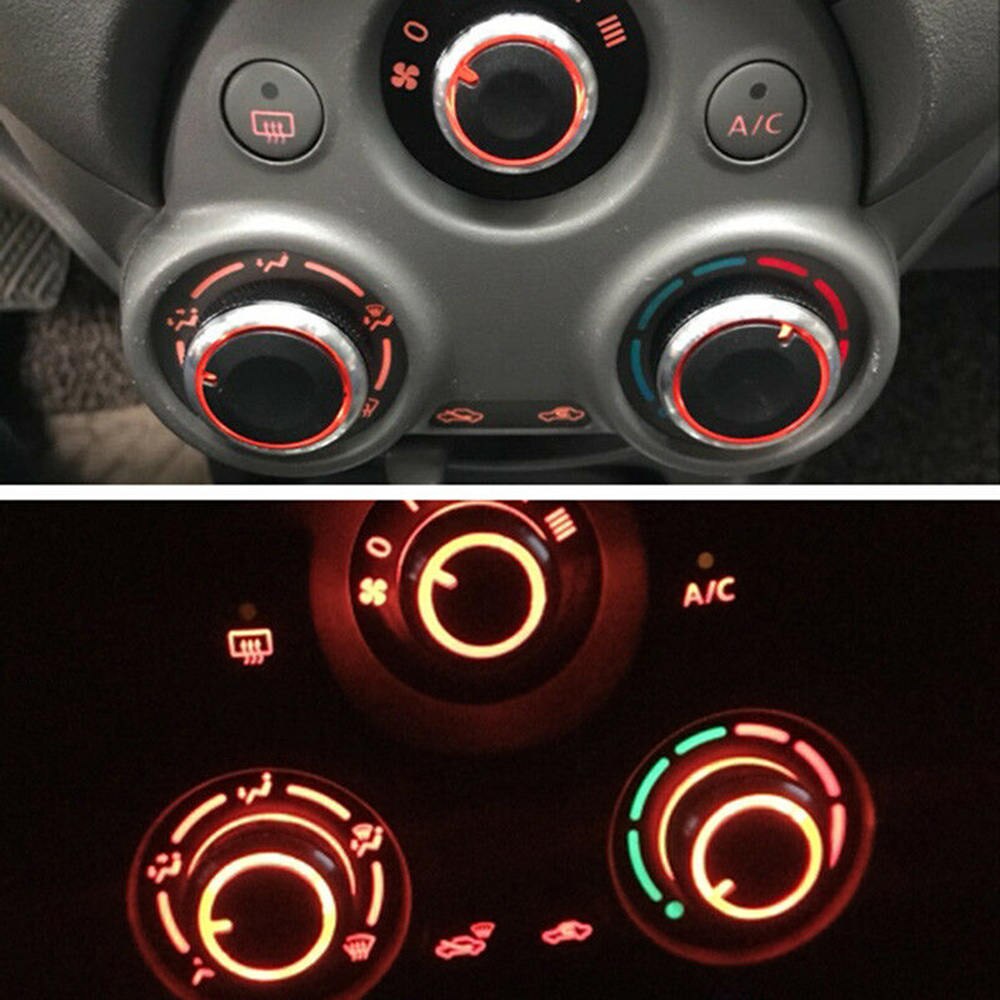 Bil ac värmare klimatreglage knopp panel switch knoppar air-con knappar rattar för nissan kub versa note  e12 solig