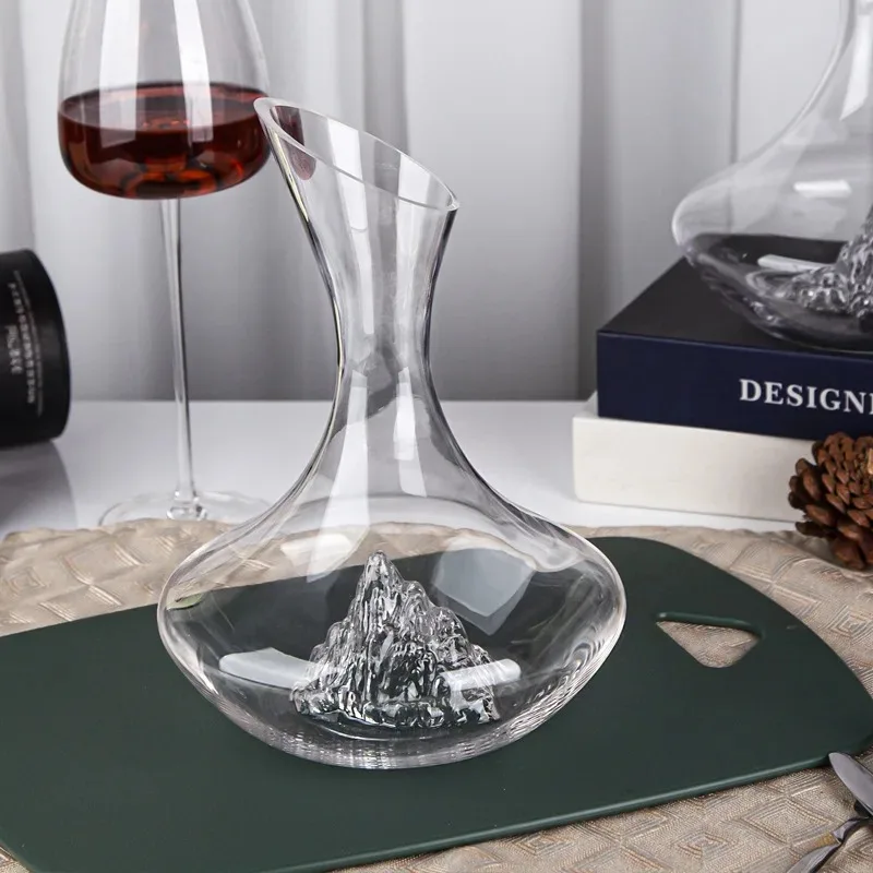 1500/2000ml Red Wine Decanter Crystal Glass Reds Wines Whiskey Wines Wine Quick Waterfall Iceberg Dispenser Red Wines Kettle