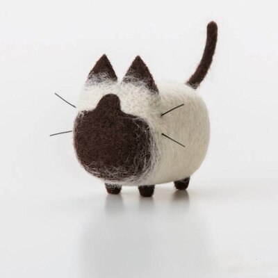 Jiwuo wollen vilten dieren hond puppy handgemaakte vilten knutselset wollen naaldviltset handgemaakte onafgemaakte hondenaccessoires: 8