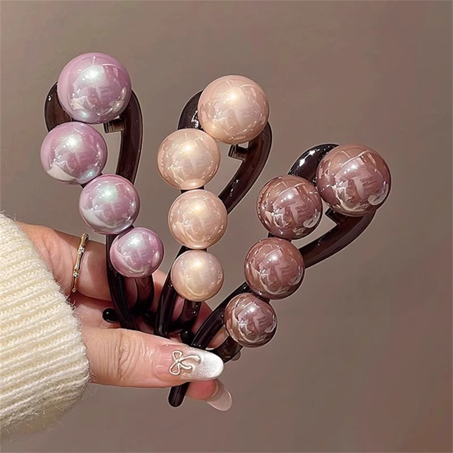 Pinzas para el cabello con perlas elegantes para mujer, pasadores de horquilla, adorno para el cabello dulce, diadema, coleta, accesorios para el cabello de