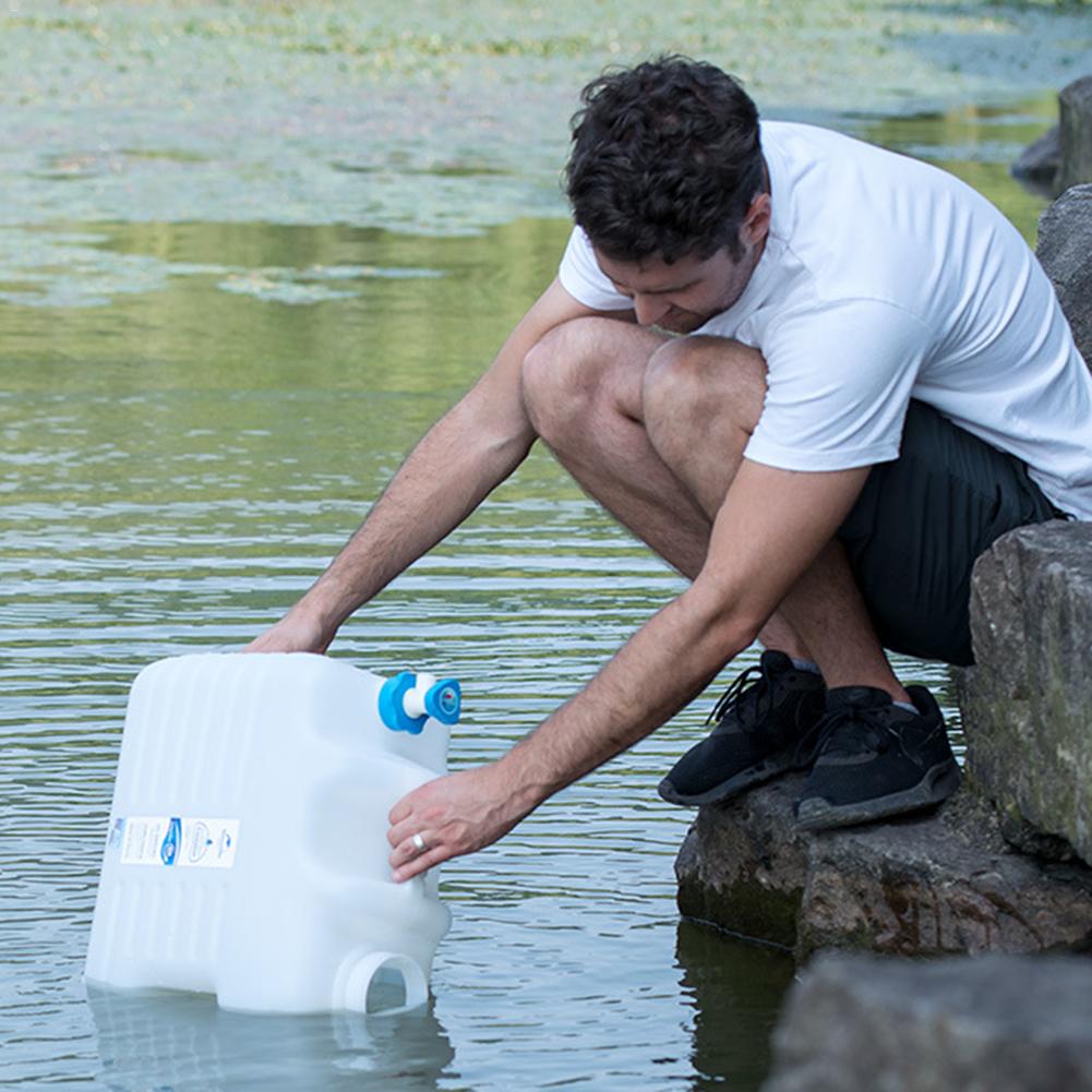 24L Outdoor Mineraalwater Emmer Water Tank Zuiver Water Emmer Auto Drinken Emmer Met Kraan Voor Camping Picknick Self-rijden Naar