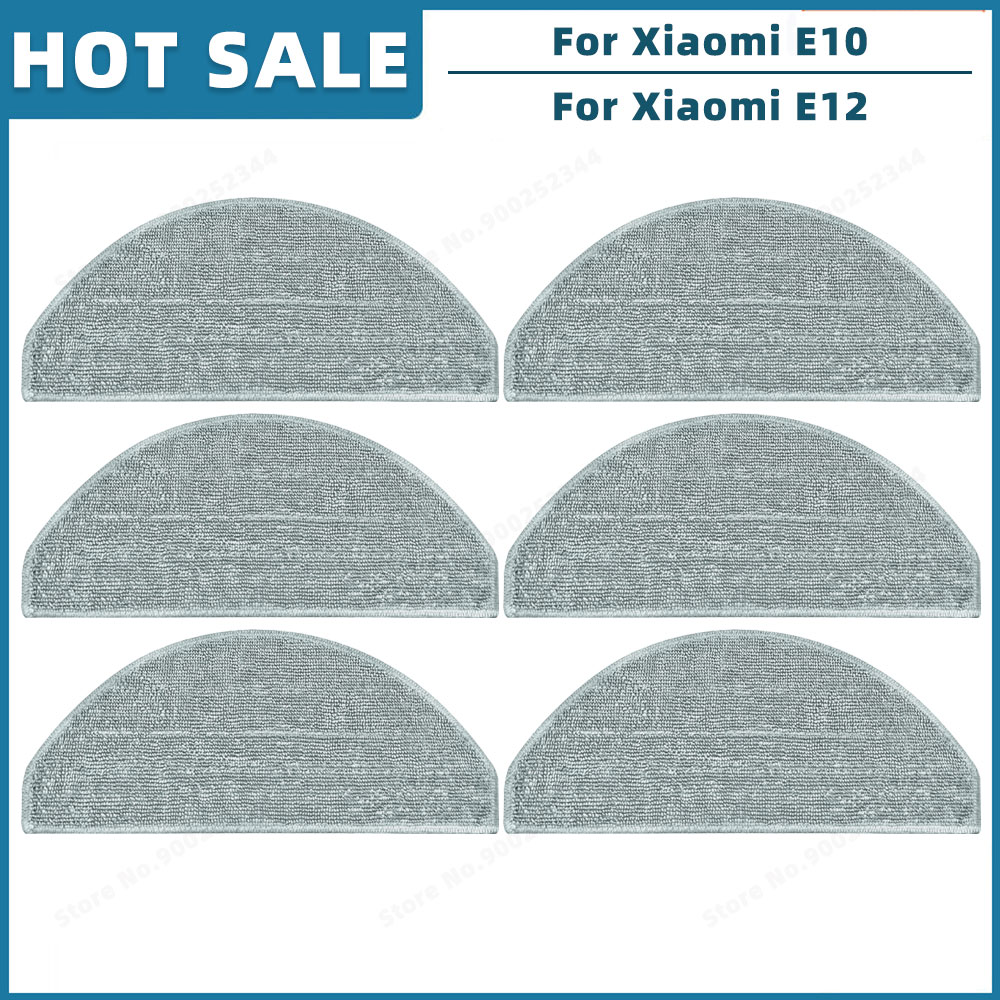 Piezas de repuesto accesorios para Xiaomi Robot Vacuum E10 E12 E10C C103 Mijia 3C Plus / 3C Pro, cepillo lateral principal, filtro, mopa: Multicolor