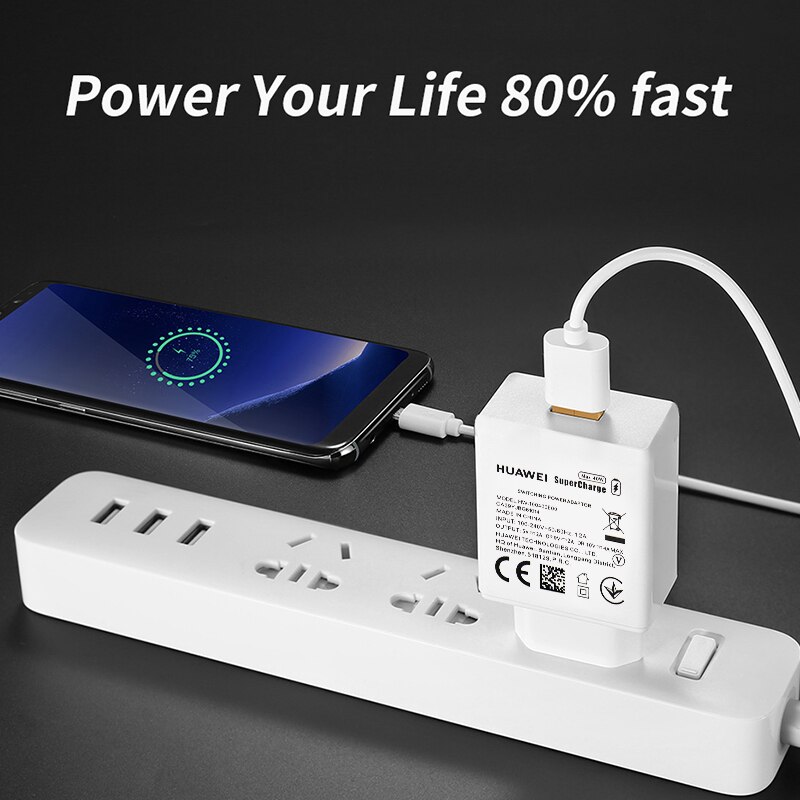 Huawei Supercharge 40w 40 w Super Fast Charge Charger 5A USB C Cable for Mate 40 30 30e Pro 20 X P30 P40 Nova 7 SE Nova 5 pro