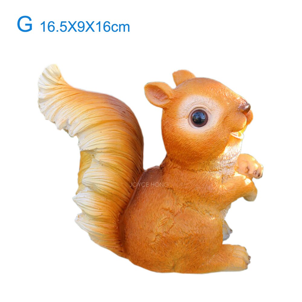RESIN GARDEN SQUIRREL ANIMAL STATUE FIGURIUE GARDEN ORNAMENTS DECORATIONS FOR OUTDOOR GARDEN LAWN AND YARD: G