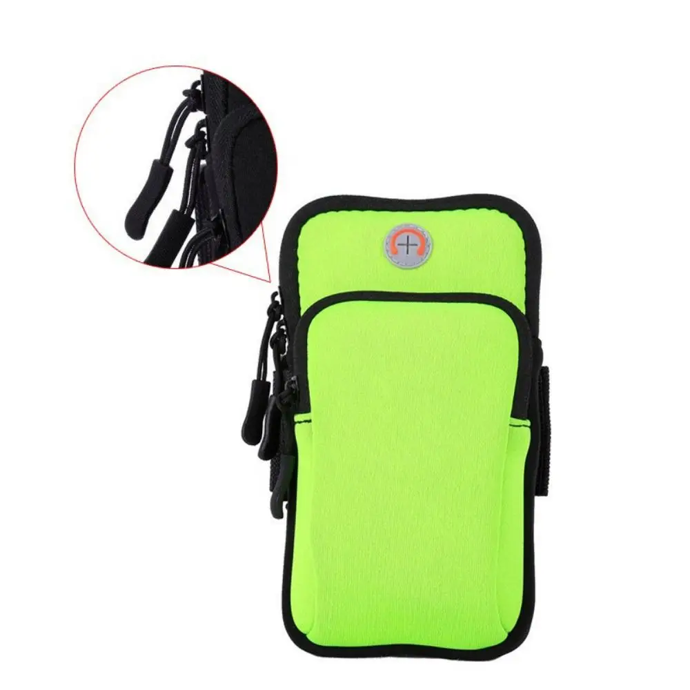 Sporttelefoon Armtas Outdoor Hardloop Pols Tas Kleine Schouder Crossbody Tas Waterdichte Fitness Arm Pouch Joggingtas Sportkleding: gouden kleur