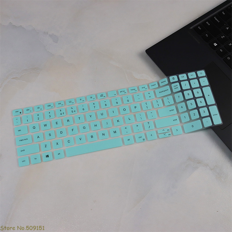 For Dell Inspiron 15 3000 3510 3511 3515 Inspiron 17 5000 7510 Dell Vostro 3510 3515 5510 5515 Laptop Keyboard Skin Cover: Skyblue