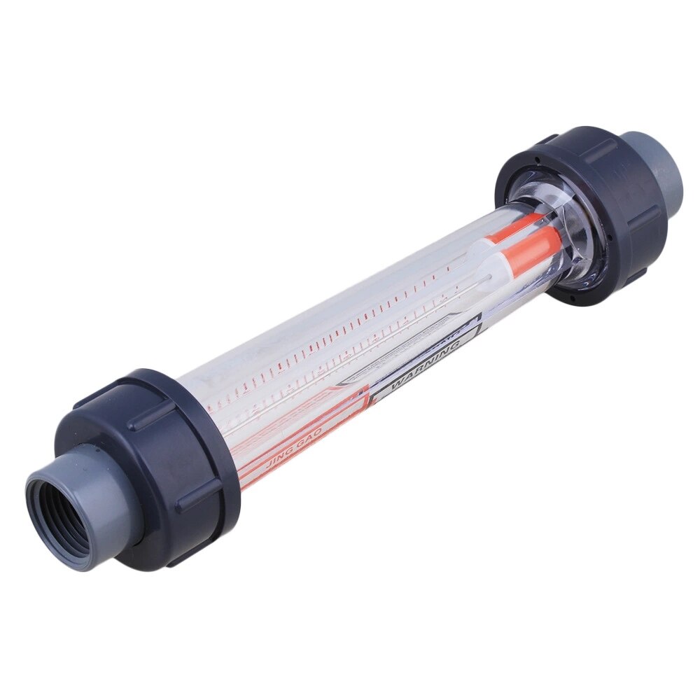1.02 x 7.87 inch Plastic Metal 16-160L/H Plastic Tube Type Liquid Water Rotameter LZS-15 Flow Meter