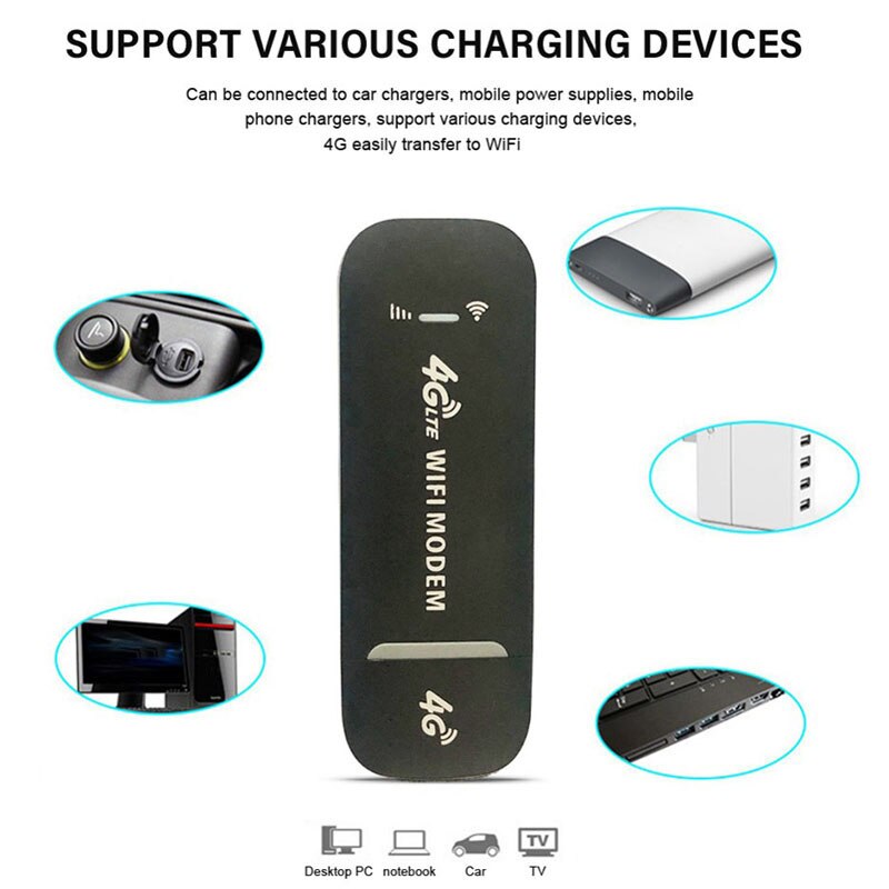 150Mbps 4G LTE USB Modem adaptateur sans fil USB carte réseau universel sans fil Modem 4G WiFi routeur