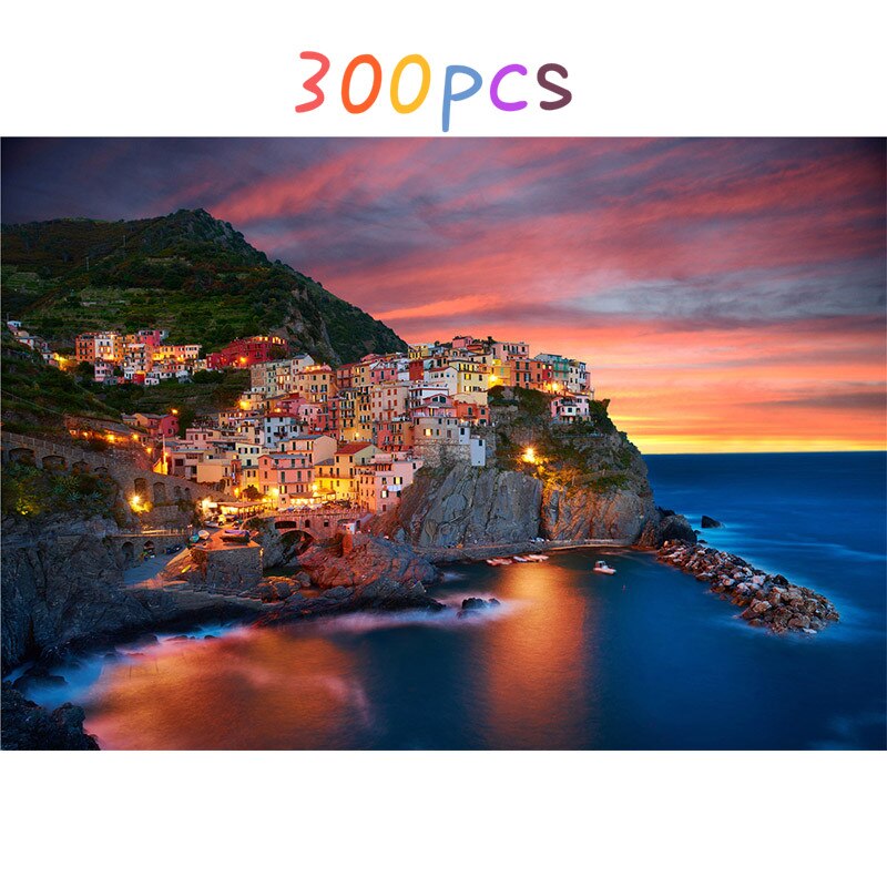 1000Pcs 300pcs Jigsaw Puzzle Assembling Landscape Picture Puzzles Toys For Adults Kids Educational Games Montessori: 11