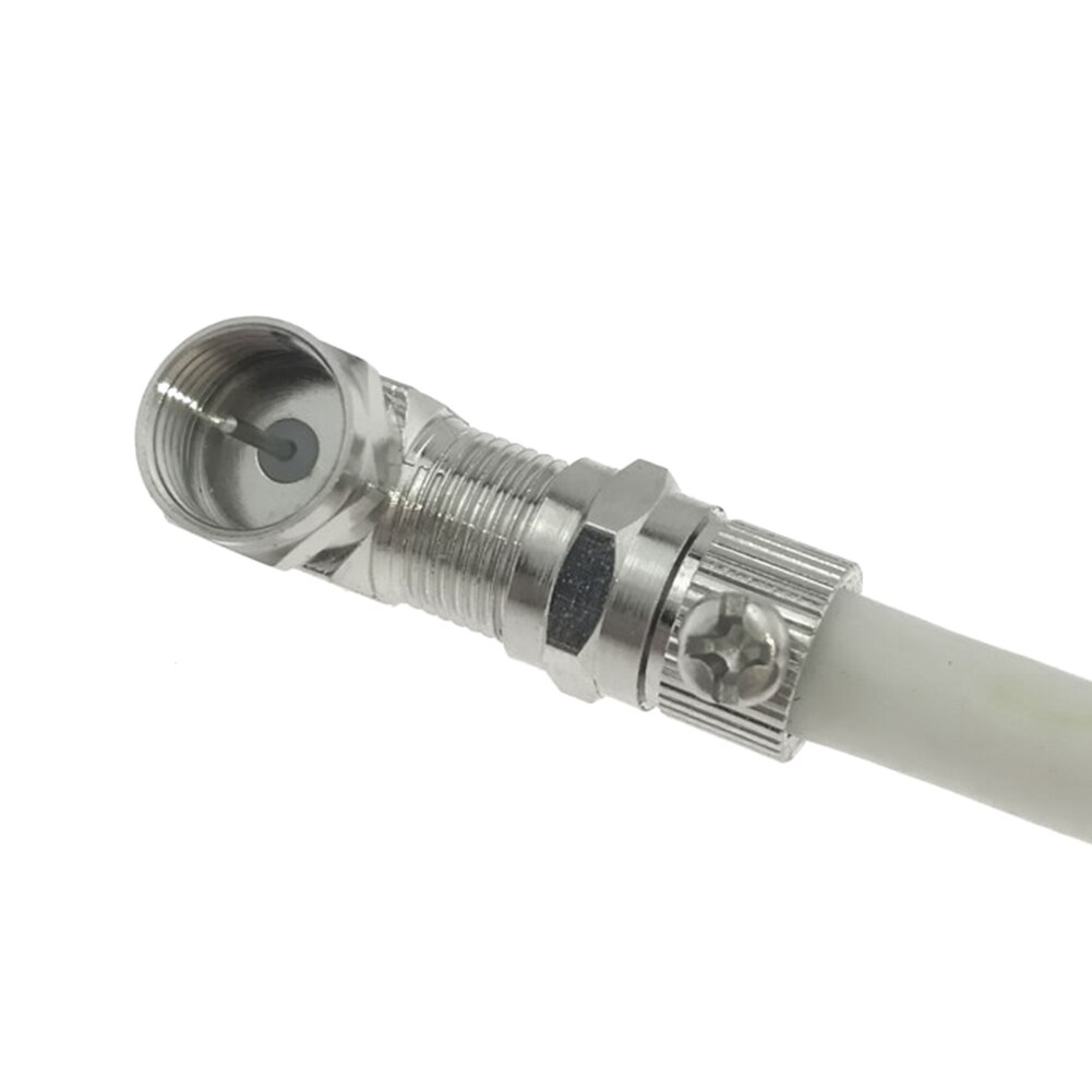 2 Stuks Coaxiale Haaks F Connector / Adapter Tv Vrouwelijke Socket 90 Graden Haakse Tv antenne Kabel Connector