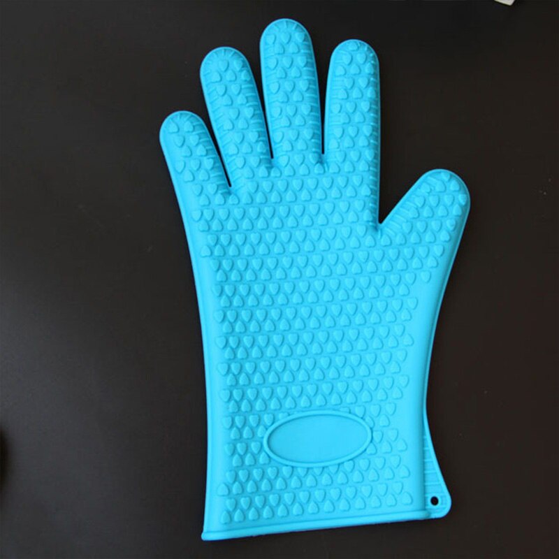 1 Hand Backen Silikon Handschuhe Mikrowelle Backen Handschuhe Küche Anti-verbrüHenne Anti-Unterhose Silikon BBQ Ofen Topf Halfter Fausthandschuh Küche