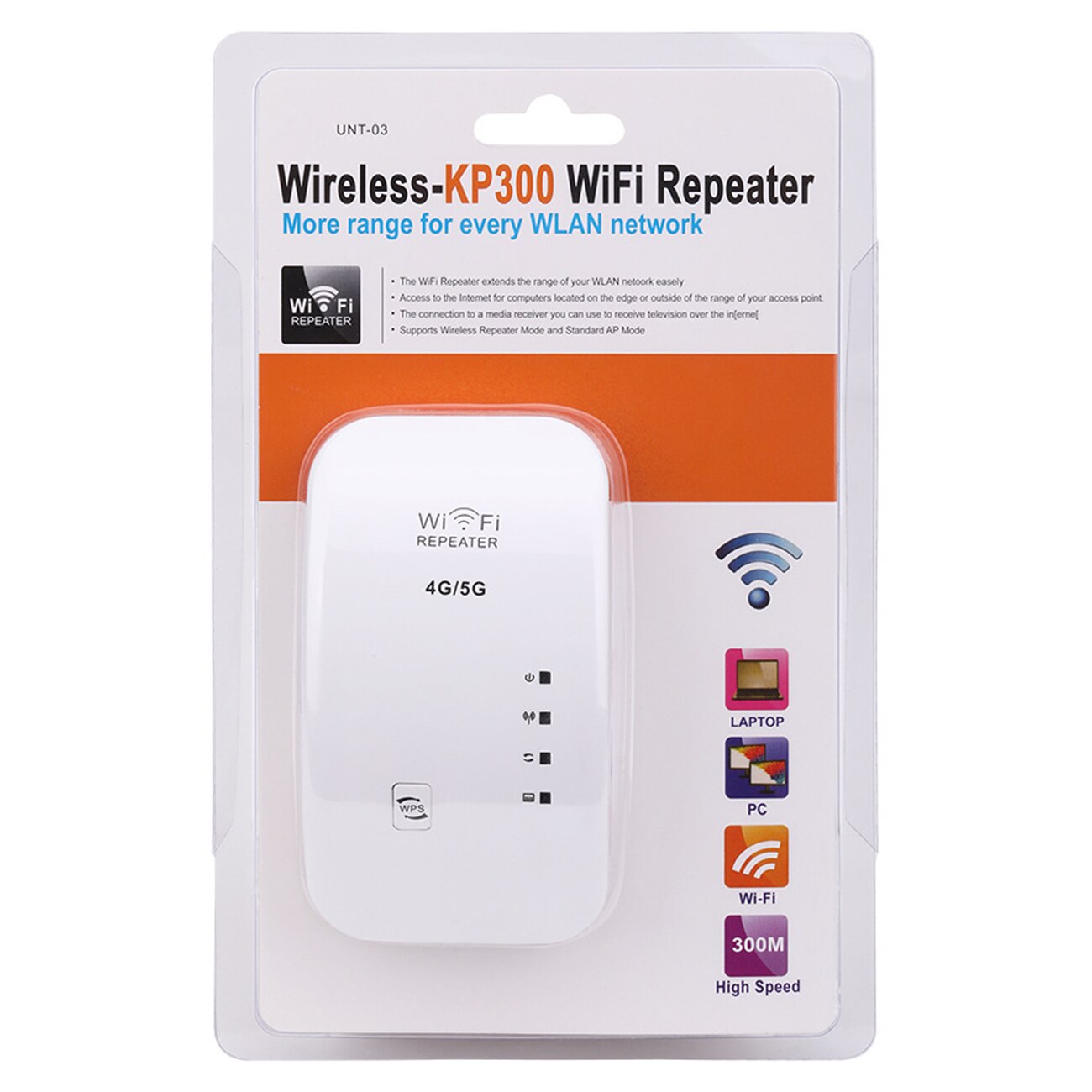 Wireless Repeater Wifi Range Extender 300Mbps Network Wi fi Amplifier Signal Booster Extender
