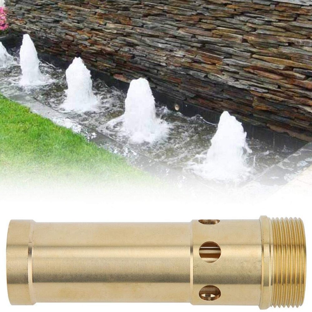 3/4 "3/4" 1 "1.5" 2 "Messing Vijver Fontein Nozzle Jet Straight Gutsende Spray Hoofd Verstelbare tuin Outdoor Sprinkler Bubbling