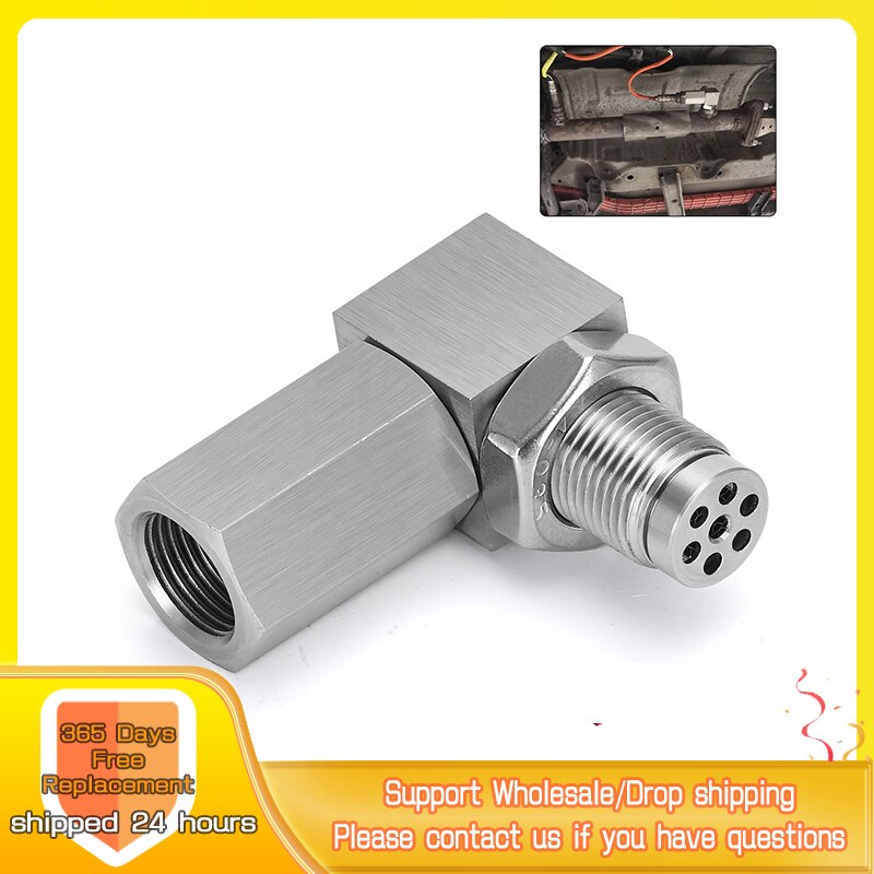 Universal Oxygen Sensor Extender 90 Degree 02 Bung Extension Catalytic Converter O2 Oxygen Sensor Spacer