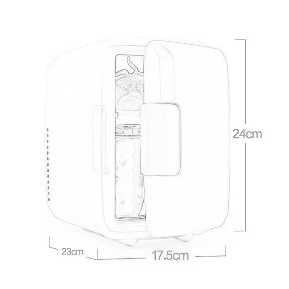 Refrigerador portátil para auto 4L Mini nevera refrigerador del coche de 12V 12V enfriador calentador de vehículo Universal a