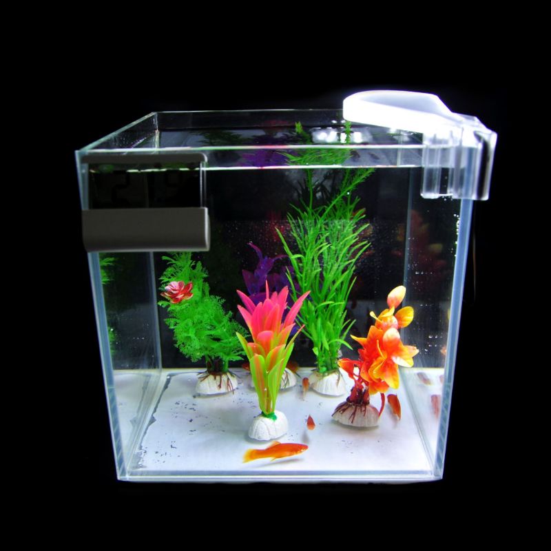 Eu 100-240V Led Clip-On Aquarium Aquarium Verlichting Lamp Wit Licht