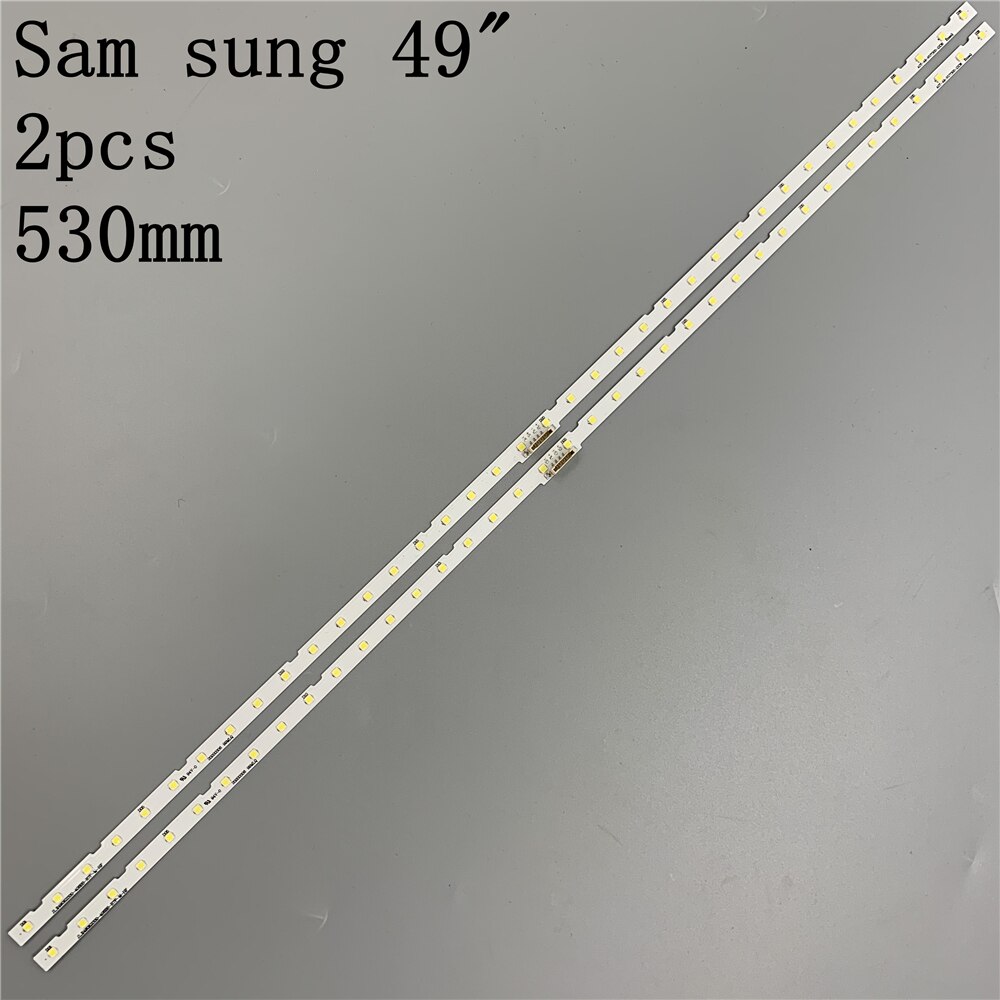 LED Backlight strip 38 leds for Samsung 49"TV AOT_49_NU7300_NU7100_2X38_3030C_d6t-2d1_19S2P rev.v4 UE49NU7140 UE49NU7100