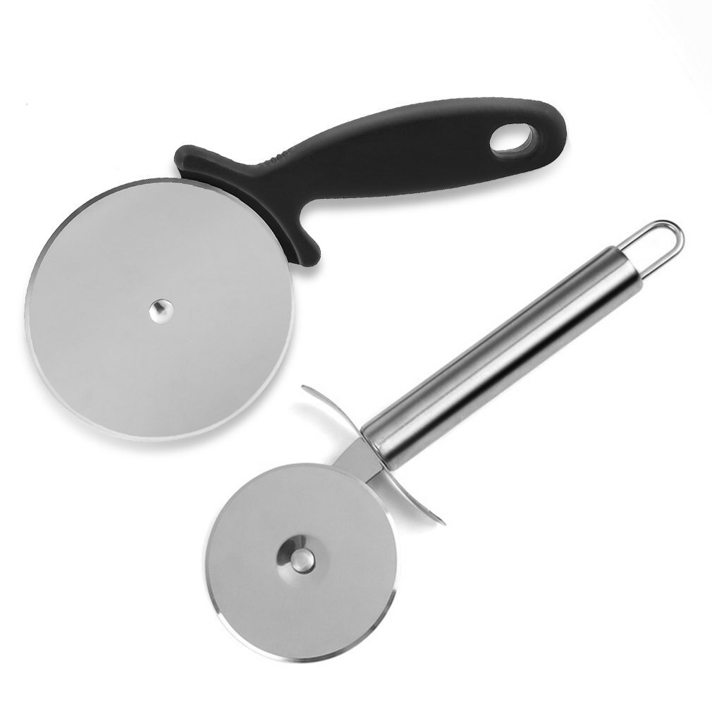Stainless Steel Pizza Cutter with Anti-Skid Handle Pizza Wheel Slicer Kitchen Pizza Tool Dishwasher Safe